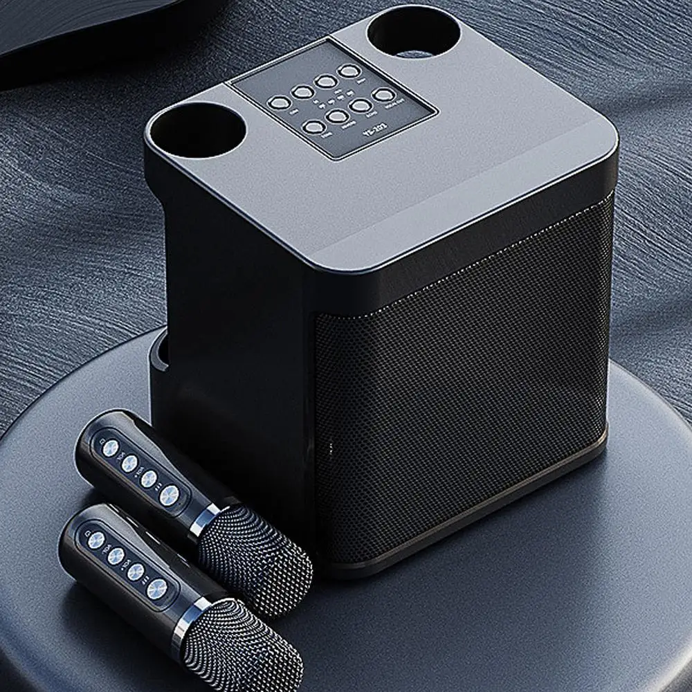 Machine Karaoké JYX Portable - Bluetooth, Micros Sans Fil, Carte SD/USB | Enfants Et Adultes - Batterie 1200 MAh