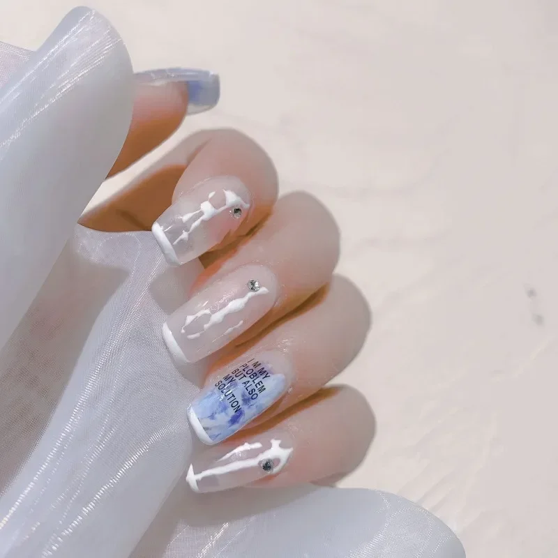 Nail Stamper Jelly Silicone Printing Nail Polish Stamping French Tip Nail Stamp Template with Scraper Manicure Stencil Tools Set