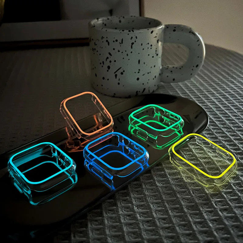 Transparent Luminous Hard Shell Watch Cover