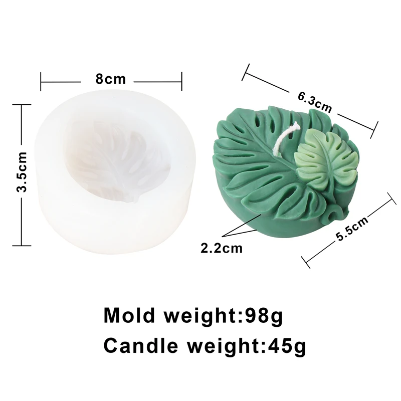 Stampo In Silicone A Forma Di Palma Per Sapone E Torta – 30,5 Cm, Stampo Rotondo Per Candele, Gesso E Cioccolato, Fai Da Te