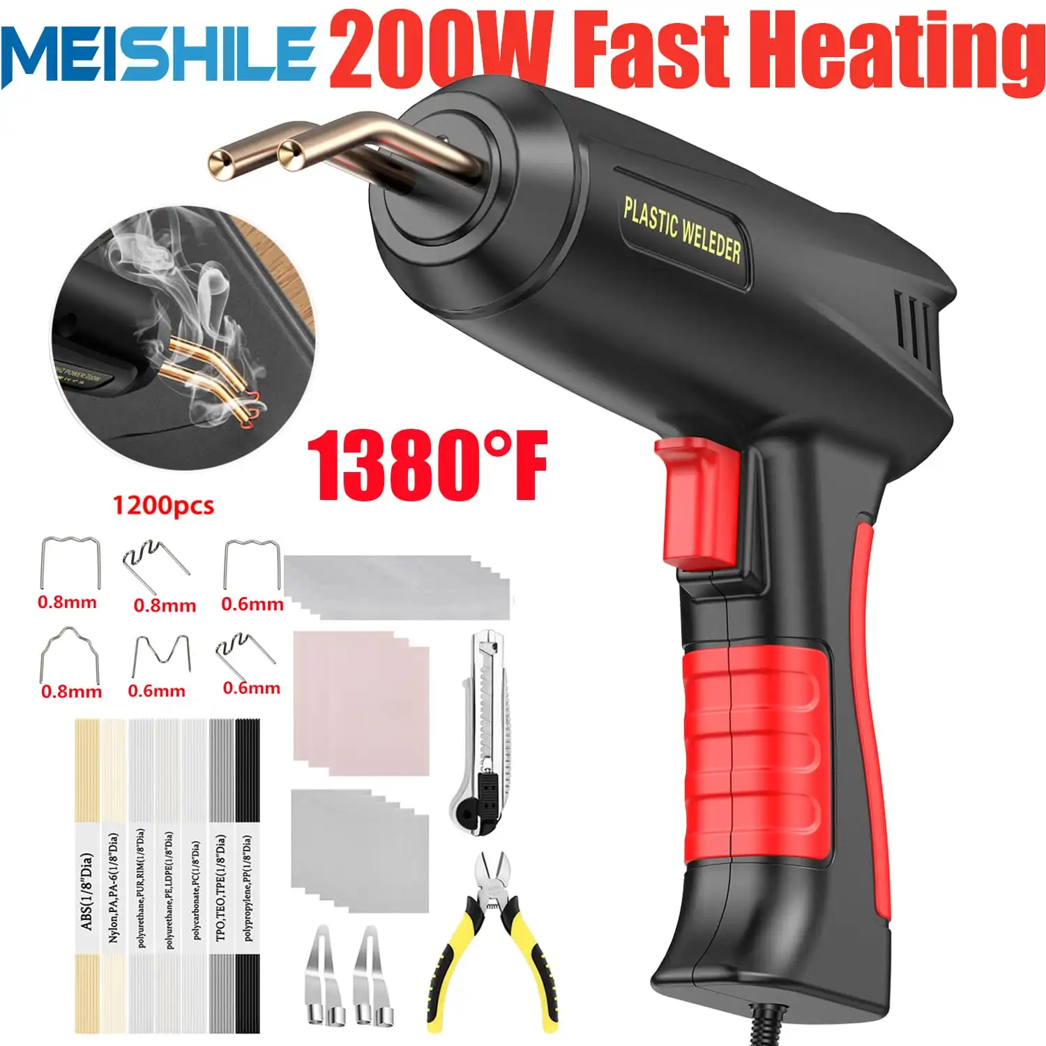 Pistola Saldatrice 180W Per Riparazioni - Con Punta E Alimentazione UE