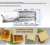 Automatic 2 Slices Toaster Removable Crumb Tray Electric Bread Baking Machine 6 Browning Options 600-700W Household Kitchen Supp 3