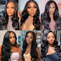 Perruques sans colle Body Wave en cheveux humains, dentelle transparente 6x4 5x5, prêtes à porter, pré-épilées, pré-coupées, perruques brésiliennes Body Wave pour femmes, densité 180% 7