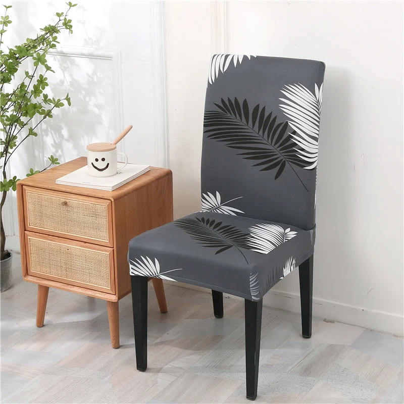Waterproof Elastic Dining Chair Cover - Protective and Decorative Seat Cover for Kitchen and Restaurant Banquets