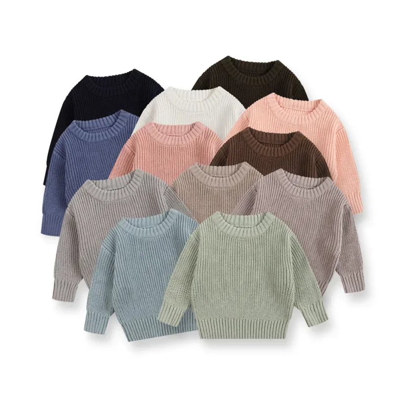 Winter sweater toddler sweatshirt 0-7T Toddler Kid Baby Boy Girl Winter Clothes Newborn Baby Sweater Infant Knit Pullover Top Casual Basic Top Knitwear Outfit