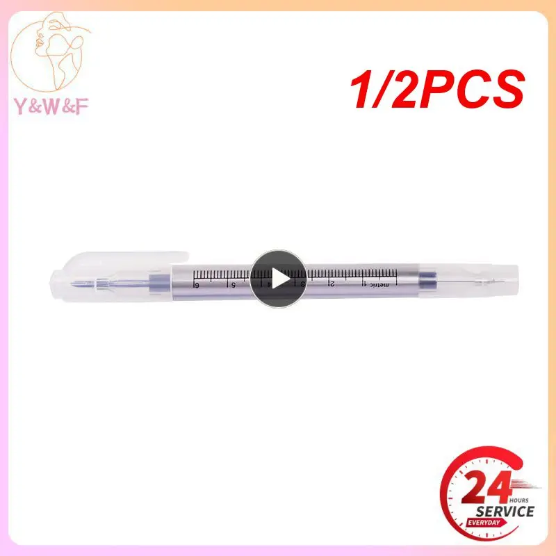 

1/2PCS White Eyebrow Tattoo Skin Marker Pen Tools Microblading Accessories Tattoo Marker Pen Permanent Makeup Supplier