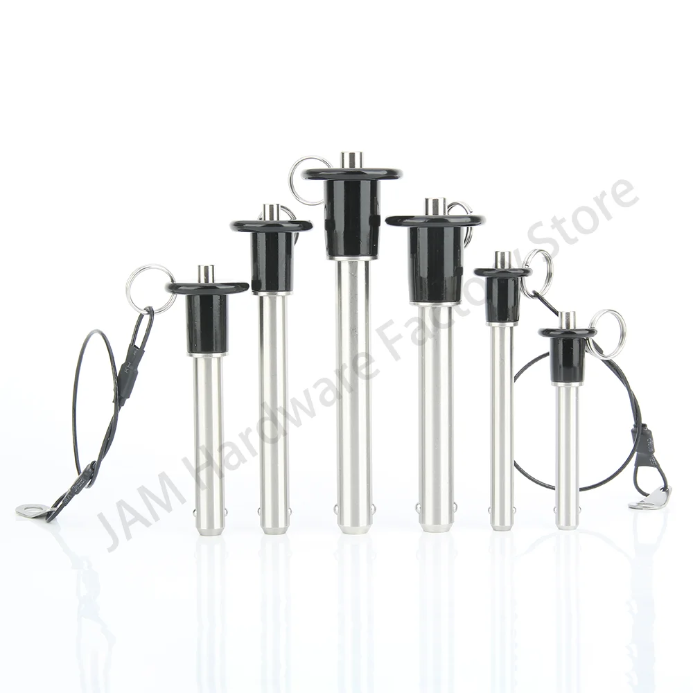 Locating Pins SUS304 Stainless Steel Quick Release Ball Lock Pin Rope