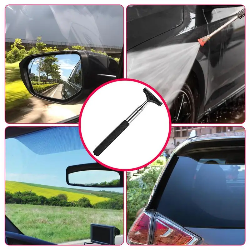 Mini Car Squeegee Extendable Window Wiper Side Mirror Squeegee  Multifunctional Glass Squeegee For Car Windows Bathroom Vehicle - AliExpress