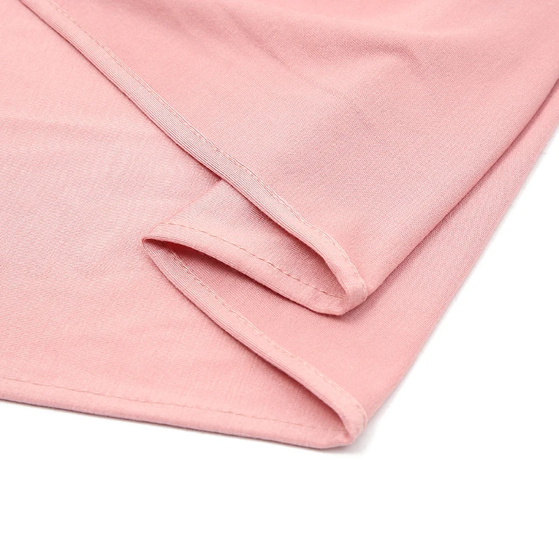 Solid Jersey Modal Hijab Instant Hijab Scarf For Woman Muslim Hijab Shawls Ladies Long Wraps Ethnic Islamic Headband 170*85cm 6