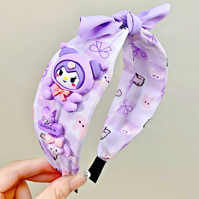 Sanrio Headband Kawaii Children's Cinnamorol My Melody Bow Hair