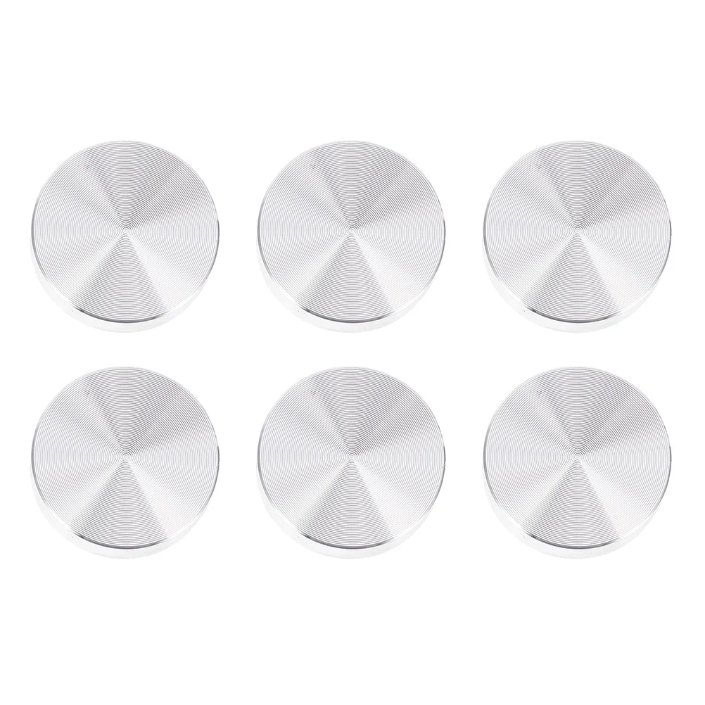 

6 Pcs Adapter Solid Aluminum Cake Round Coffee Table Circle Disc Alloy Glass Tops