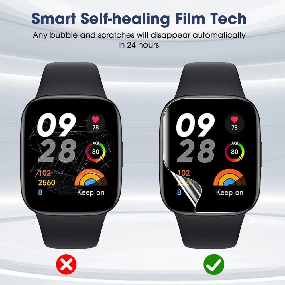 Screen Protector 3/6pcs Hydrogel For Redmi Watch 3 Active/Redmi watch3 Lite Soft Clear Full Screen