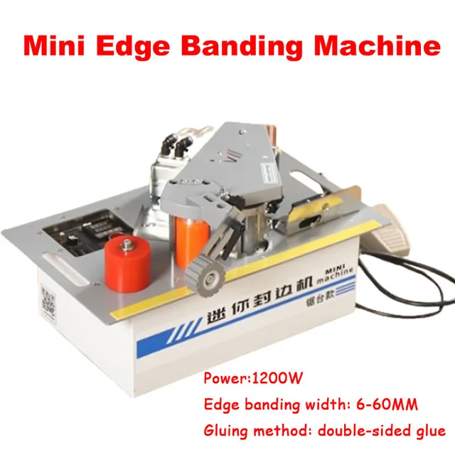 Machine Bordure YUCHENGTECH Plaqueuse De Chant Portative - Pour Bois, PVC, Contreplaqué - Collage Double Face, Vitesse Réglable Outillage Menuiserie