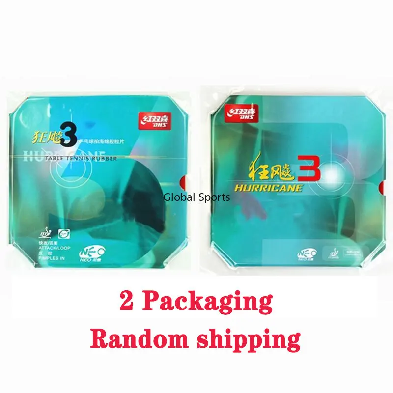 Original DHS Hurricane 3 NEO HURRICANE 3 Table Tennis Rubber Hurricane-3 Pips-in Original DHS Ping Pong Sponge table tennis rubber