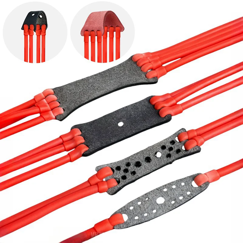 Il tiro professionale con elastico tascabile in pelle di grande capacà assorbe la palla d'acciaio accessori per fionda da caccia all'aperto