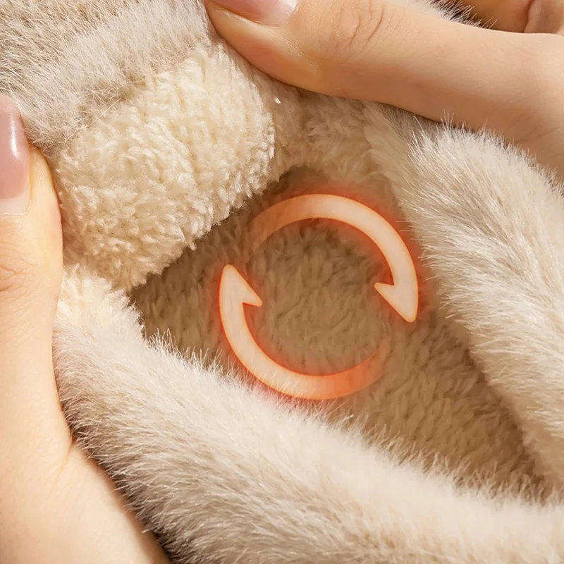 Cartoon Capibala Fluffy Slippers Women Comfortable Soft Sole Cotton Padded Shoes Woman Indoor Non Slip Warm Plush Slides Female