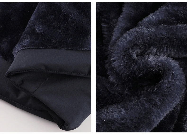 Men Winter Jacket - Waterproof Windproof Thick Fleece Coat With Hood & Pockets