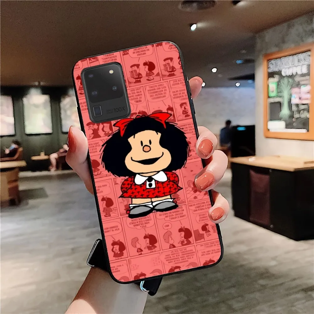 Mafalda Phone Case For Samsung S 9 10 20 21 22 23 30 23plus lite Ultra FE S10lite Fundas