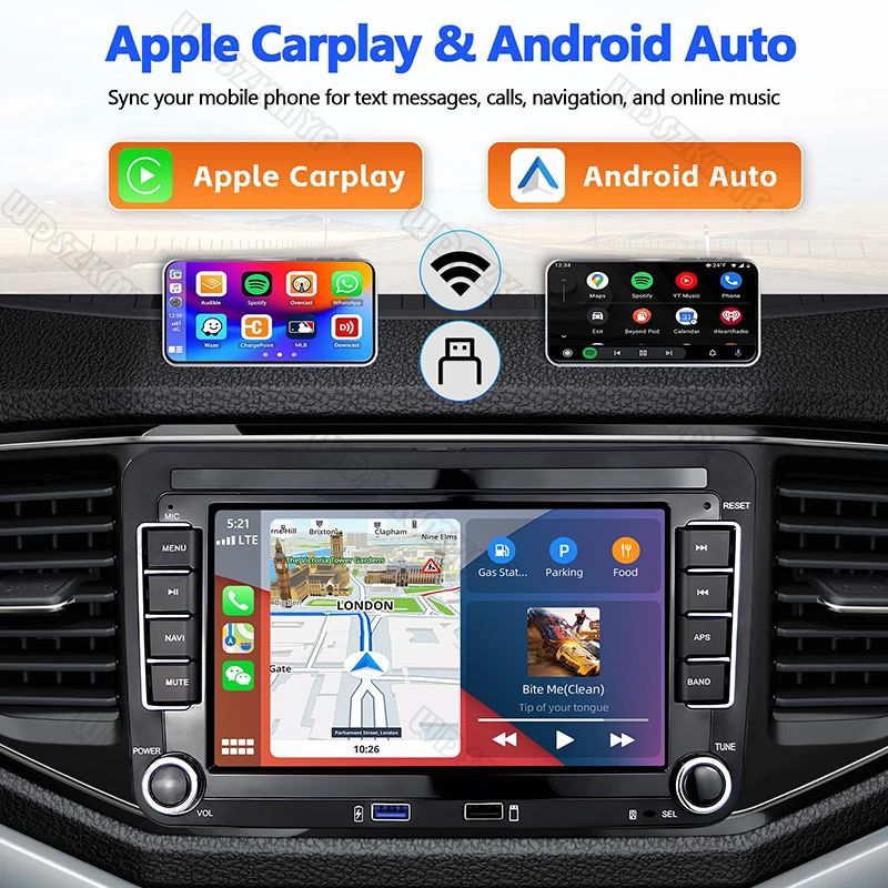 2Din Car Radio Android for Volkswagen Golf 5 6 Polo Passat B6 B7 CC Skoda Jetta Universal Multimedia Carplay Wifi GPS Navigation