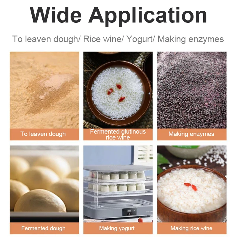 Bread Dough Fermentation Box Yogurt Maker Temperature Adjustable Rice Wine Natto Fermenting Machine Raising Proofer Meals Heater 3