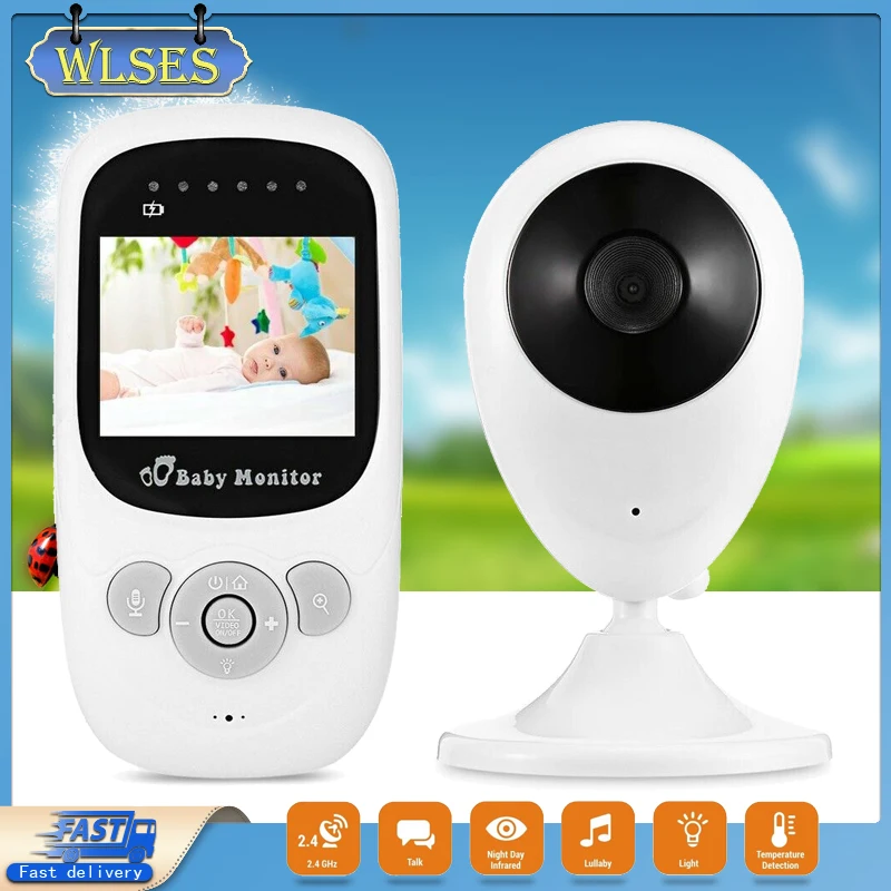 Baby Monitor sp880 IR Night Vision Temperature Monitor Lullabies VOX Mode Video Baby