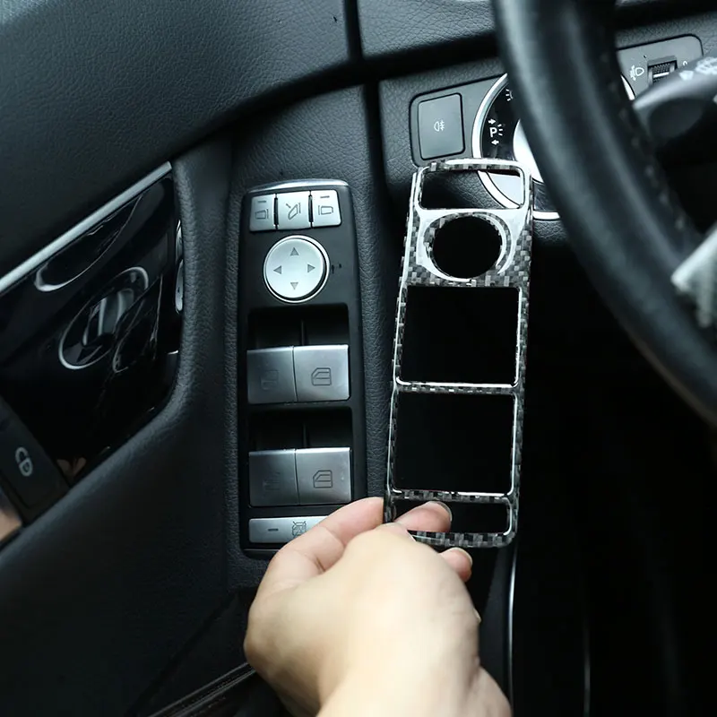 

For Mercedes Benz A B C E Class GLE GLA CLA GLK W204 X156 W117 W166 Car Window Lift Switch Button Cover Trim Car Accessories