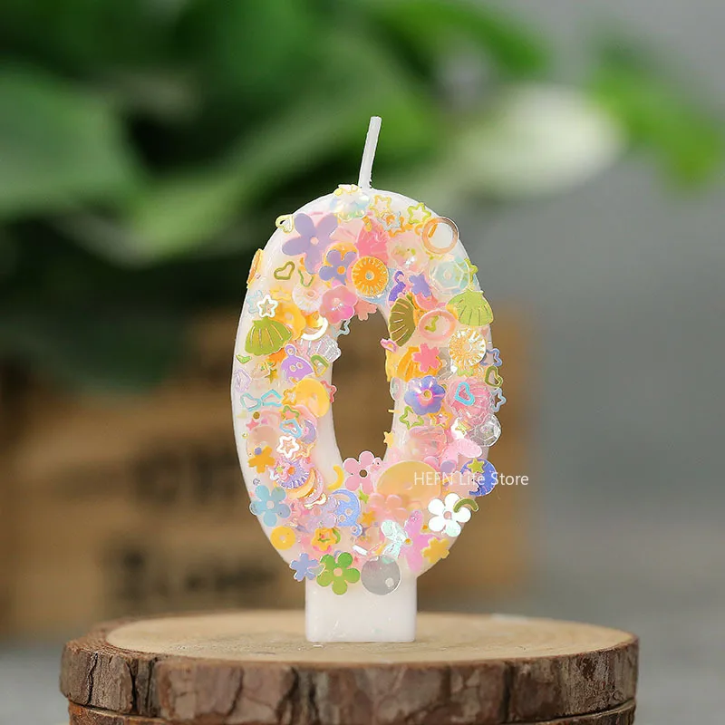 2025 New 0-9 Digits DIY Birthday Candles Cute Colorful Children's Birthday Girls Number Cake Decorations Candle Room Decor
