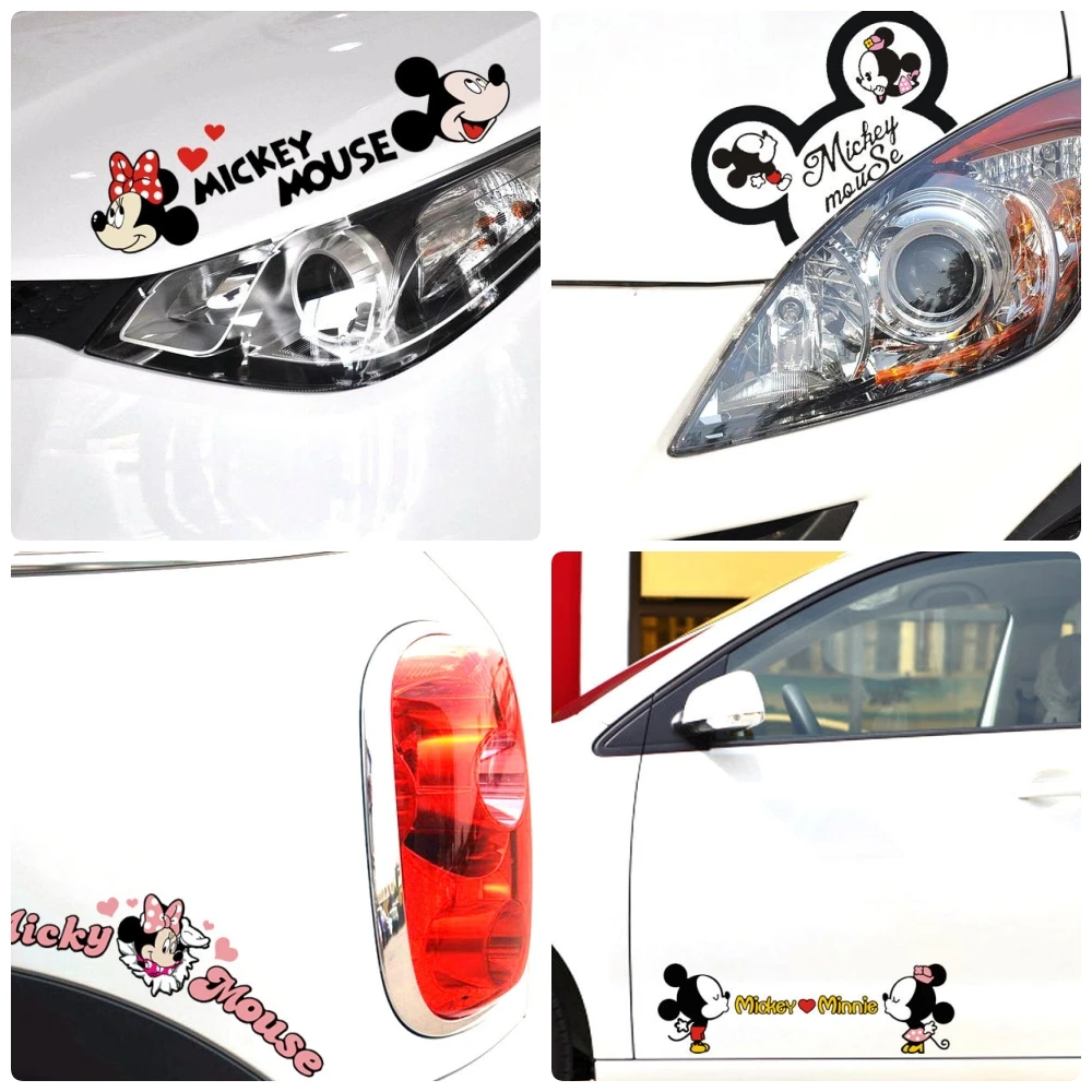 Stickers voiture Mickey Minnie Disney - Personnalisez votre auto
