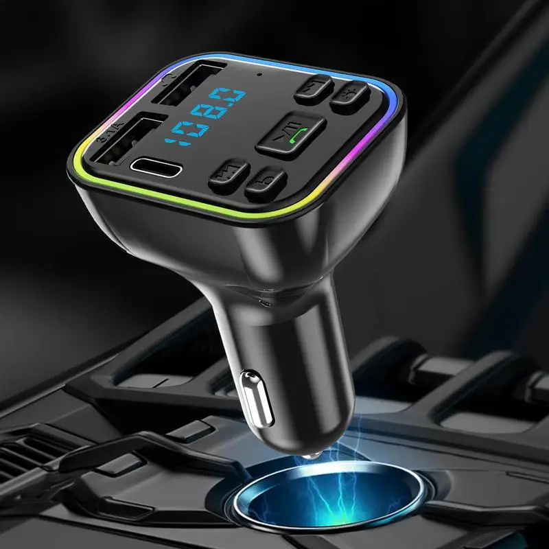 Fast Charging QC3.0 Car Bluetooth 5.2 G38 FM Transmitter With PD Type C,  Dual USB Ports, Colorful LED Light, Wireless MP3 Player, And Cars With  Wireless Charging From Hollysales, $2.19