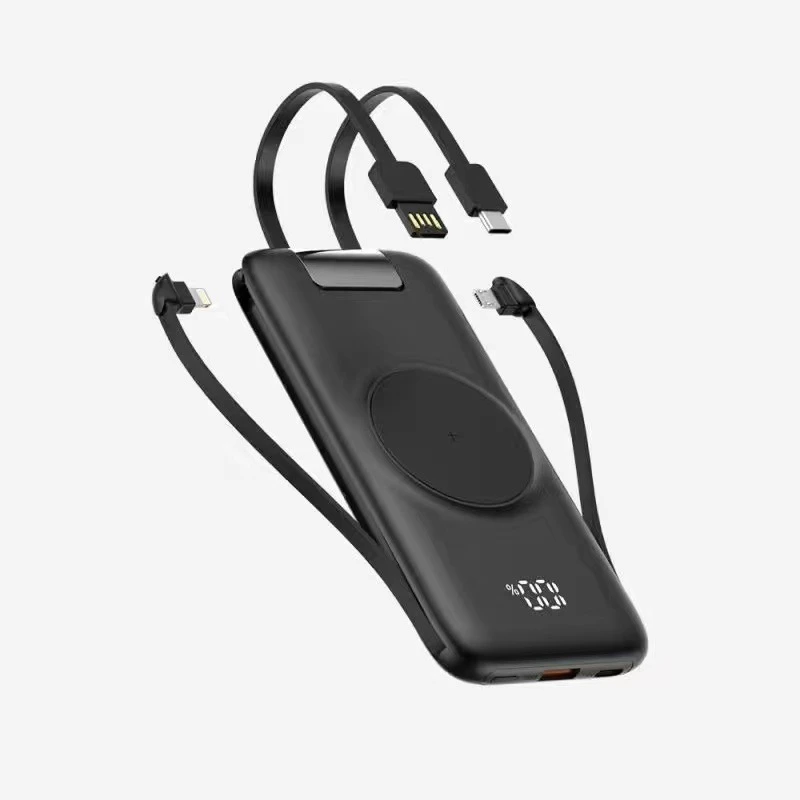 

15W Wireless Fast Charging Power Bank Portable Charger with Cable PD20W Fit for iPhone 15 Pro Max Samsung S22 Xiaomi Cell Phone