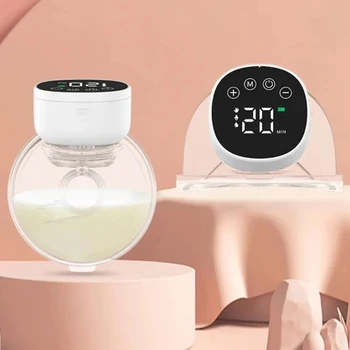 Electric Breast Pump Portable Hands-Free Wearable, Silent Comfort, BPA-Free Breast Milk Extractor Collector 1