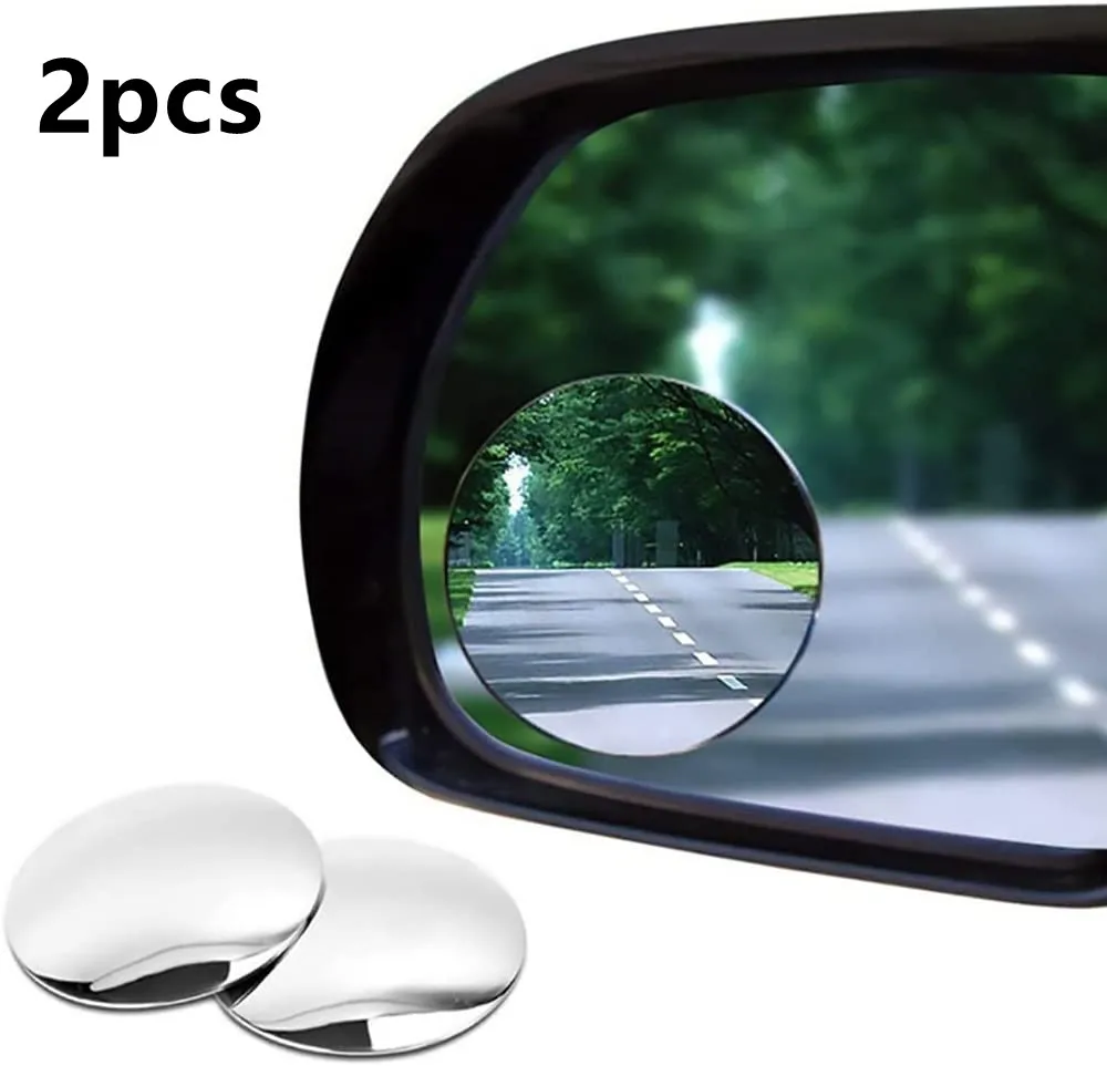 360 Degree Car Blind Spot Rear View Mirror Wide Angle Adjustable Small Round Mirror Car Reverse Auxiliary Rearview Convex blind spot mirror,wide angle mirror