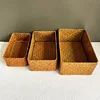Storage Baskets Straw Pot Rattan Basket Desk Organizer Picnic Basket Fruit Storage Box Cosmetic Storage Container 5