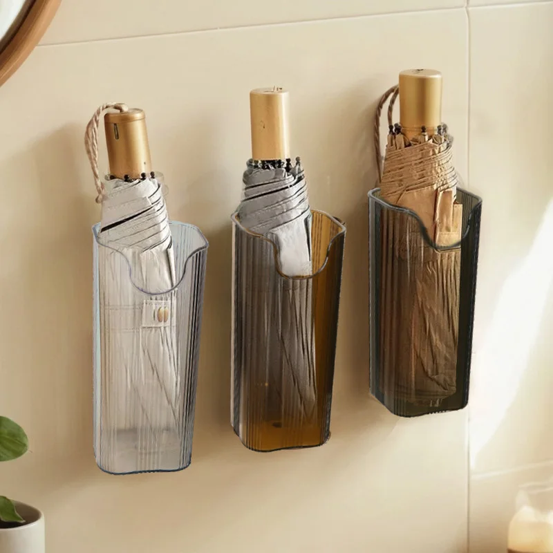 Household Umbrella Storage Box Plastic Simple and Luxury Items Storage Box Non perforated Wall Mounted