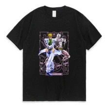 

Japanese Jojo Bizarre Adventure Anime Print T Shirt Men's Woman's Clothing Kawaii Harajuku Graphic T-shirt Oversized Tshirt Tops