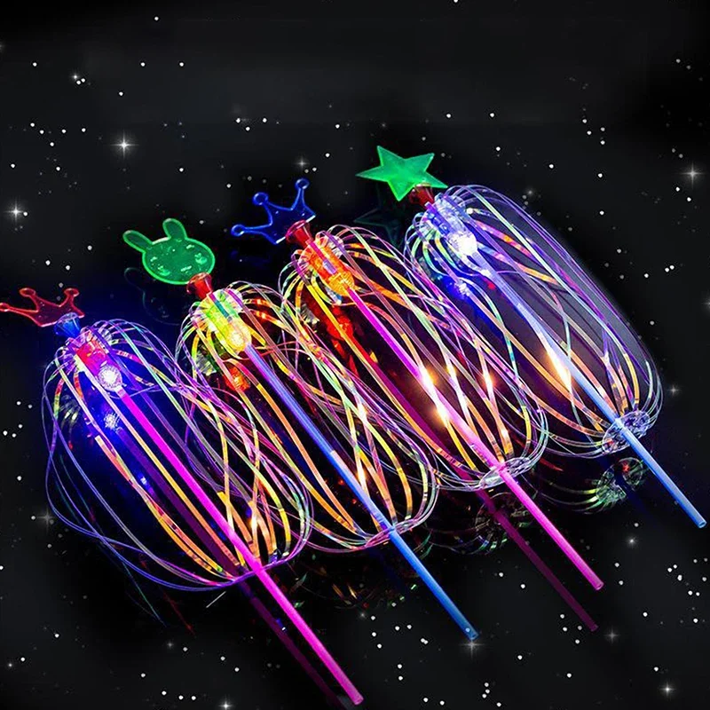 12 stks Glow Stick Kleurrijke Glow Fiber Wands Sticks Batterij Operated 3 Modes Optische toverstaf LED Knipperende Sticks LED Light Up Concert Glow Stick Glow In The Dark Party Supplies Fiber Optic