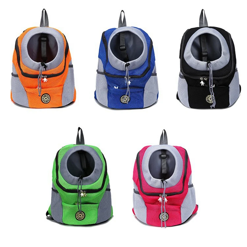 Portable Pet Dog Travel Backpack Breathable Mesh Cat Puppy Double Shoulder Carrier Bag for Pet Dogs Outdoor Carring Bag Package