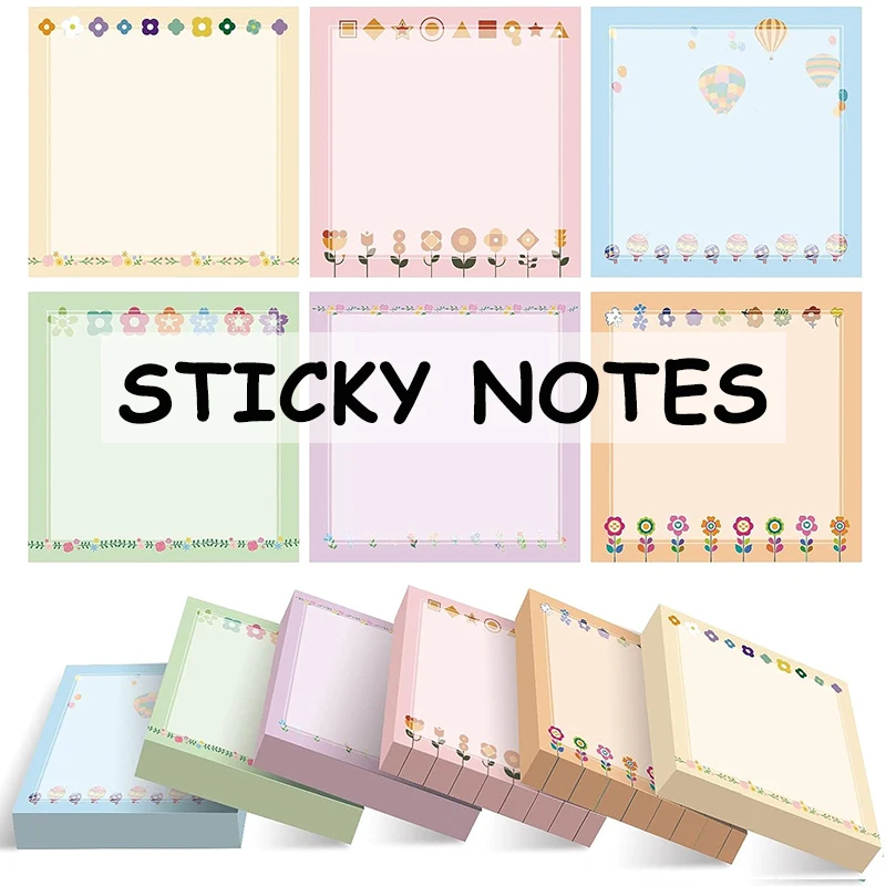 Self-stick Notes Student Stationery Writing Pads Office Supplies Notebook Sticky Notes To Do List Tearable Notebook Memo Pads