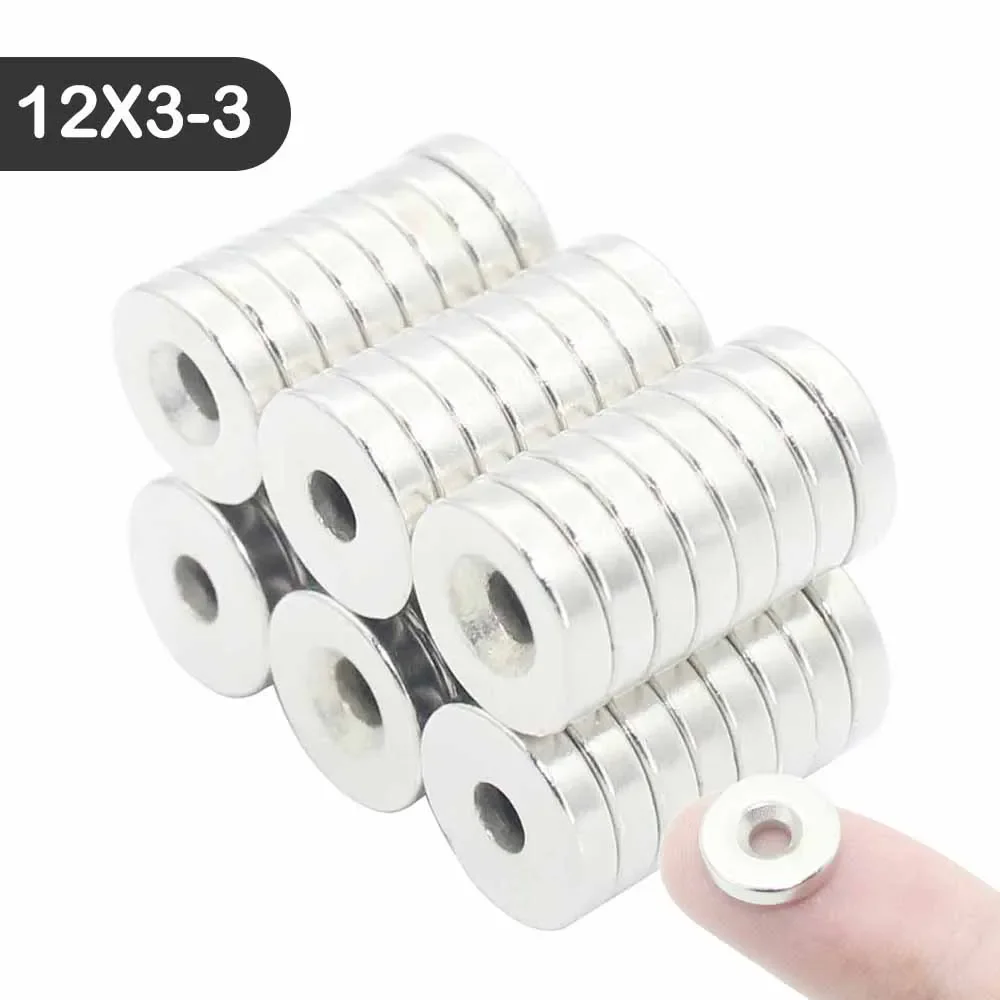 Neodymium magnets 5-100 pcs strong countersunk round NdFeB N35 permanent with hole
