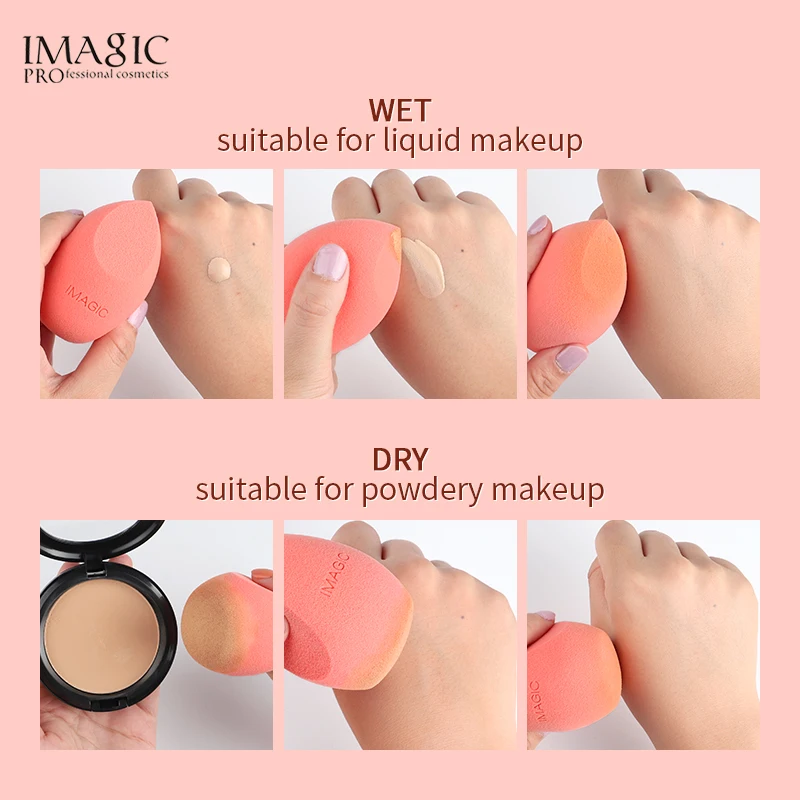 IMAGIC Makeup Sponge Professional Cosmetic Puff For Foundation Concealer Cream Beauty Make Up Soft Water Wholesale 4