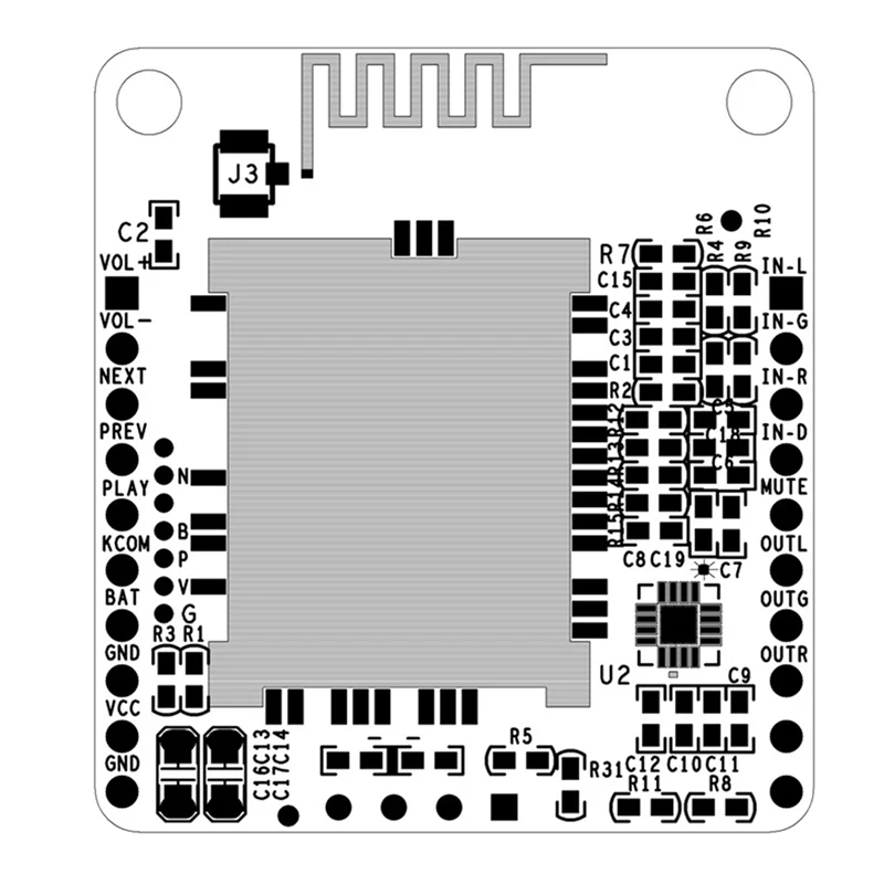 2X QCC3031 APTXHD Module Audio Input LINE-In Lossless Hifi Bluetooth 5.0 Receiver Board For BT Headset NO DC 3.3-4.2V-A74Z