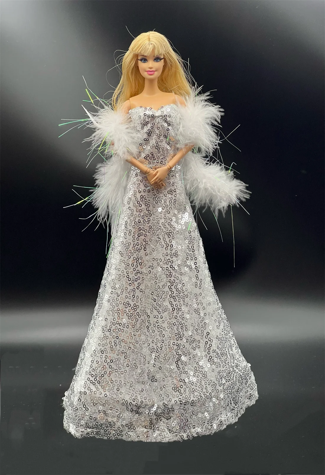 1 Set Doll Accessories Princess Dress + Shoes for 30cm 11 Inch Barbie Doll Kids or Birthday Gift 5
