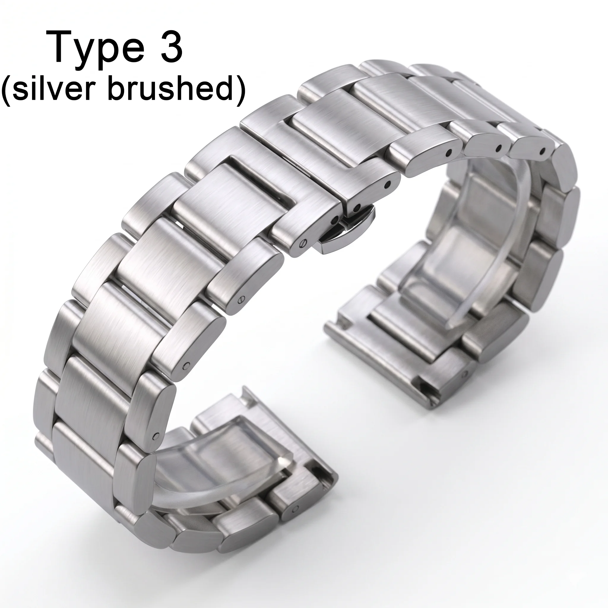 Sleek Stainless Steel Watch Band - Premium Metal Replacement Strap