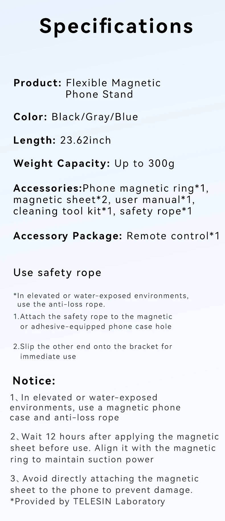 Magnetic Flexible Phone Mount Clamp Stand Phone Holder for iPhone 16 15 14 13 12