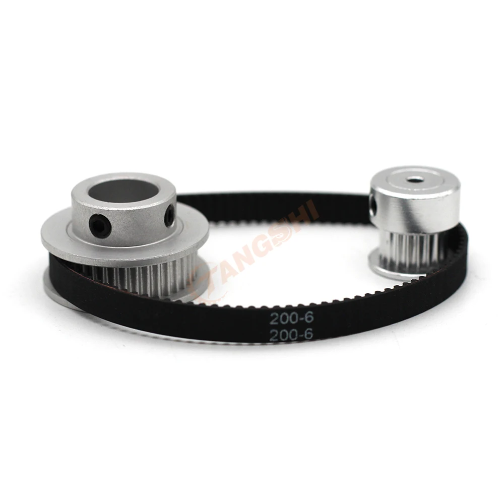 GT2 Timing Pulley Kit 60 Teeth 20 Teeth 1:3 Reduction Ratio Width 6mm Tensioning Wheel Synchronous 3D Printer 2GT 60T 20T timing pulley belt pulley