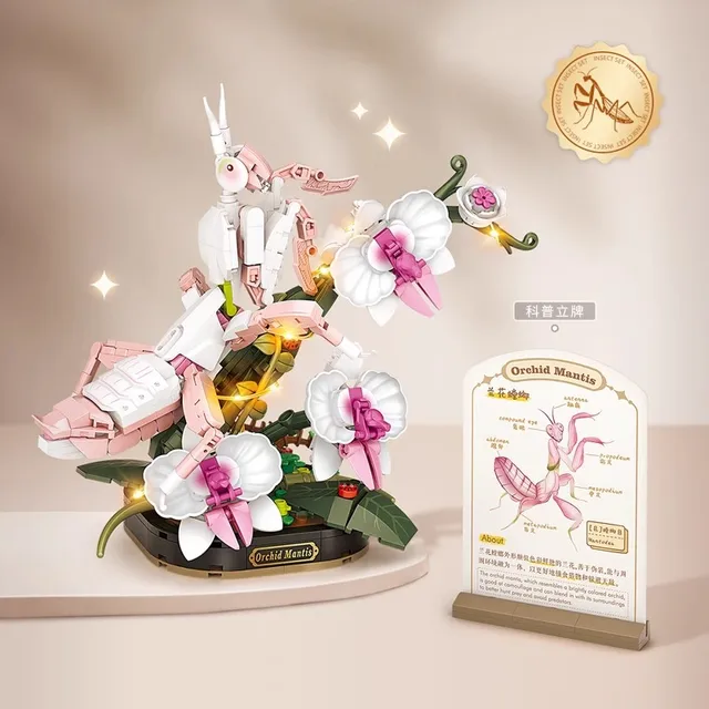 Tiger butter fly blocks DIY Home decoration Model Building Blocks toys Assembly Toy Christmas Gift for Children Adult 4117 2