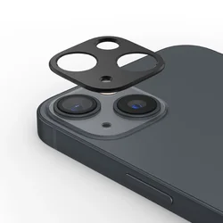 Titanium Gray Metal Camera Lens Protector - Premium Protection Cover Accessories - 15 ProMax (Black)