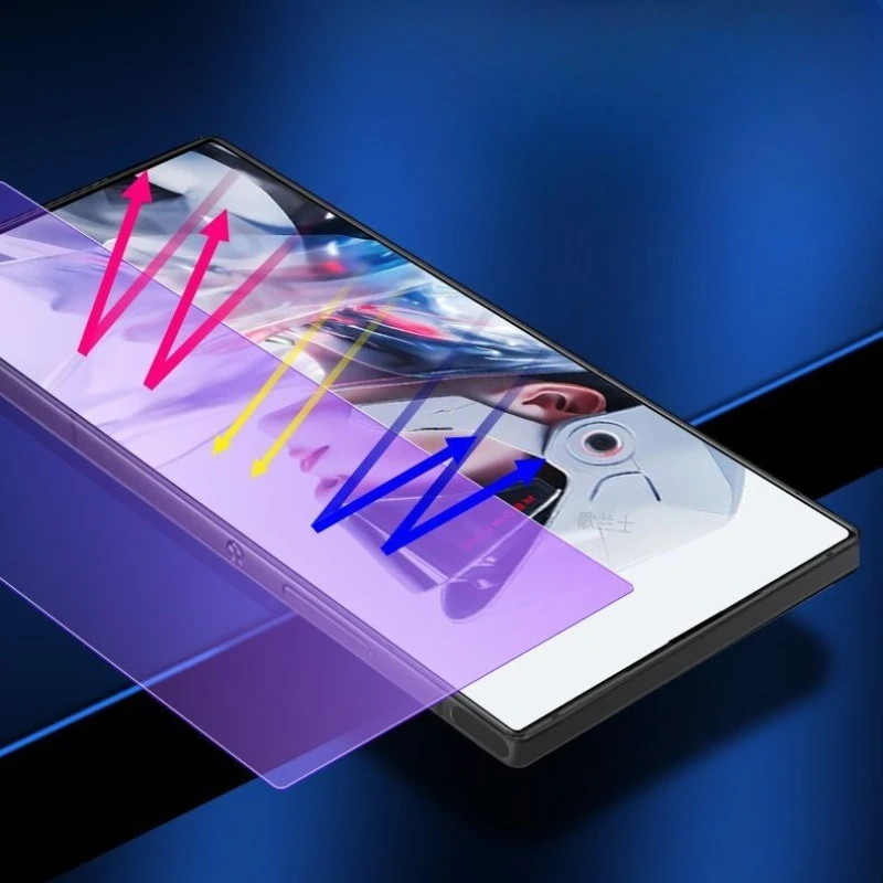 Enhanced Screen Protector Tempered Glass with Anti Blue Light Film Cover