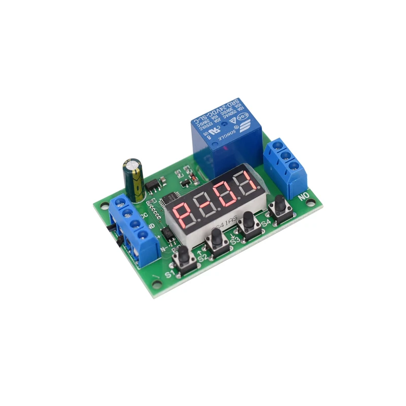 

Power on and Off Delay Relay Automatically Disconnect 12V24V Trigger Delay Infinite Cycle Time Control Switch