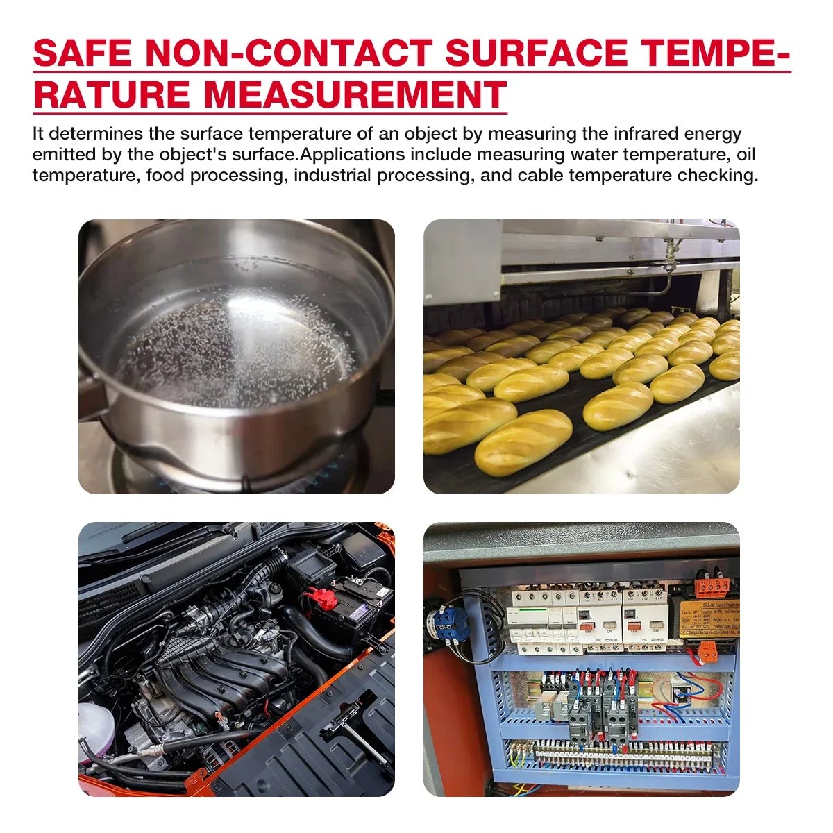 HABOTEST HT650 Digital Infrared Laser Temperature Non-contact Industrial Laser Temperature Meter Gun Tester,digital thermometer,infrared thermometer